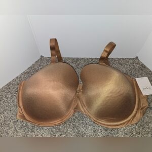 Auden The Superstar T-Shirt Bra Brown, Lightly Lined, Full Coverage, 44DD, NWT